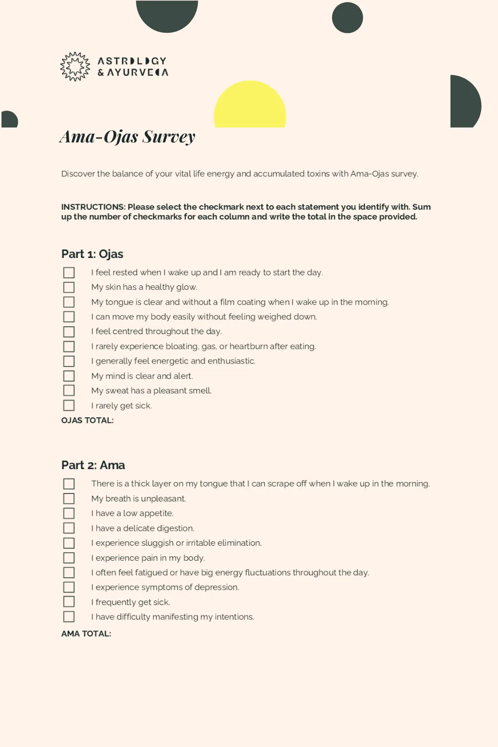 Ama-Ojas Survey