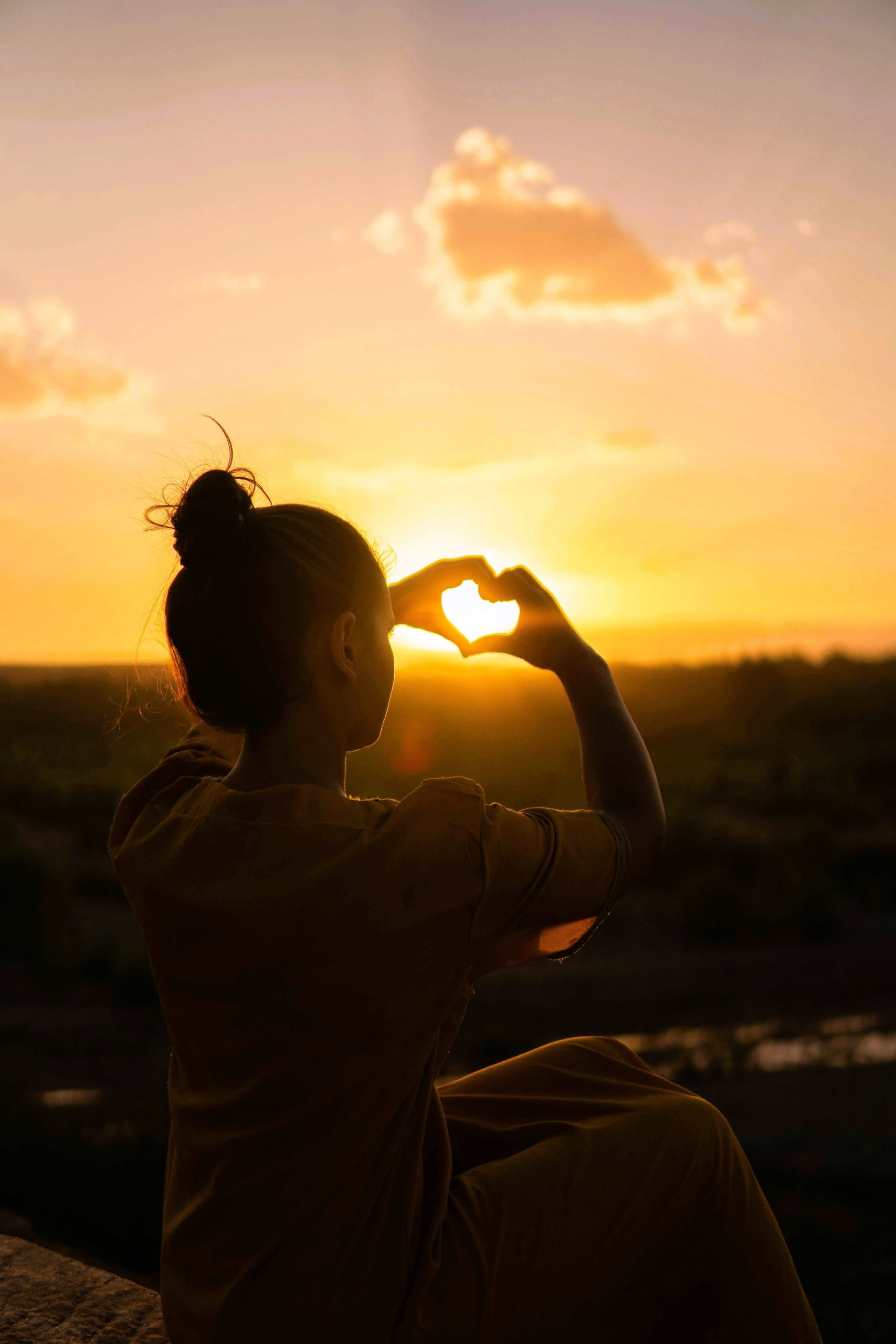 GIRL IN THE SUN SET