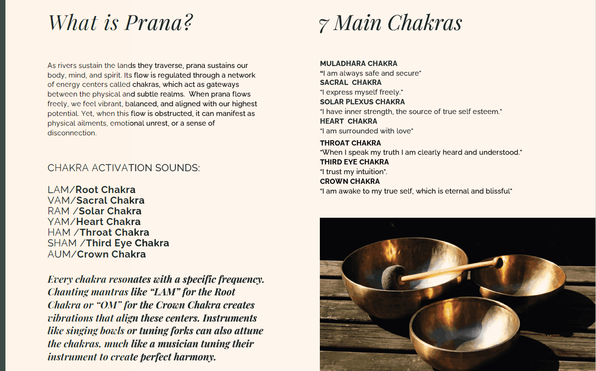 Chakra Balance Booklet