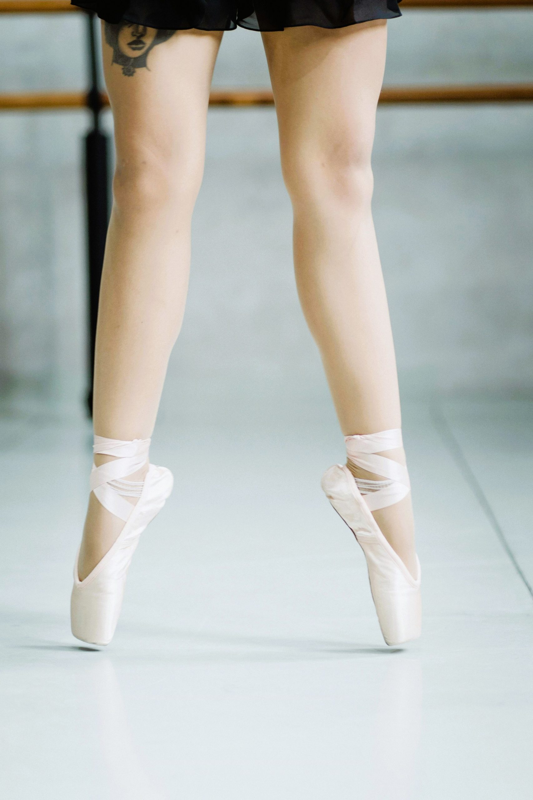 Graceful ballerina legs
