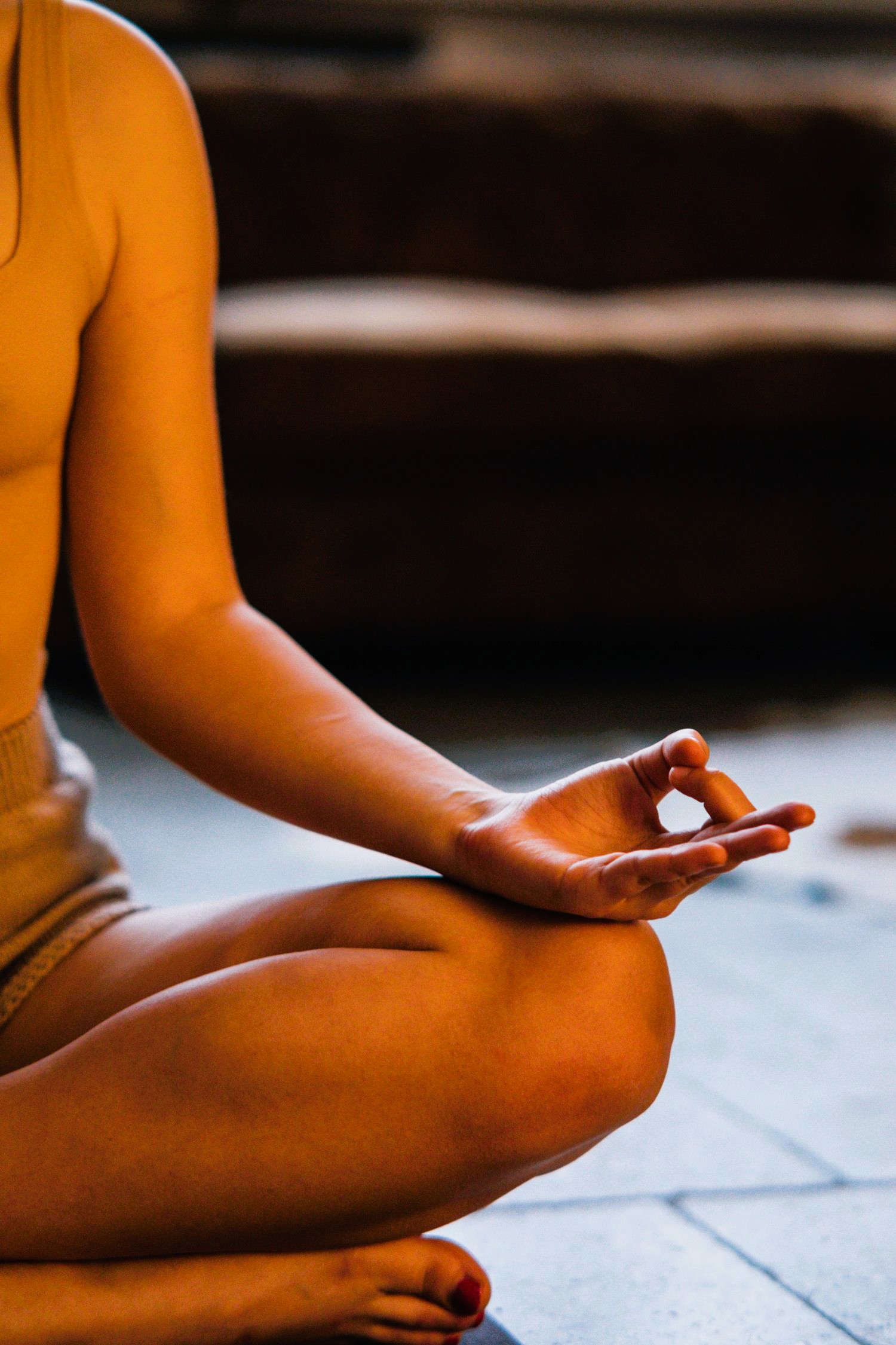 Balancing chakra with affirmations and hand mudras