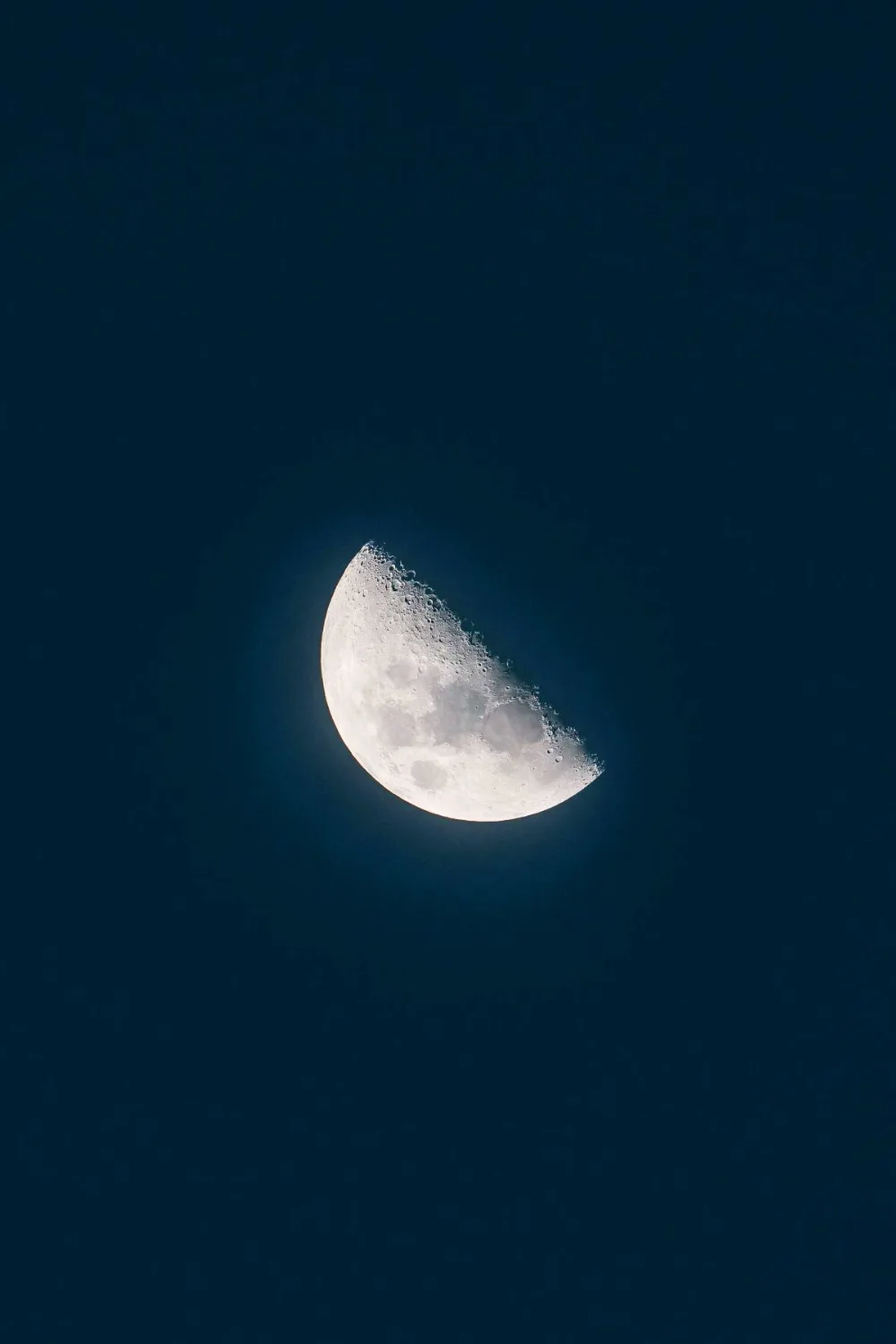 crescent moon on a dark sky