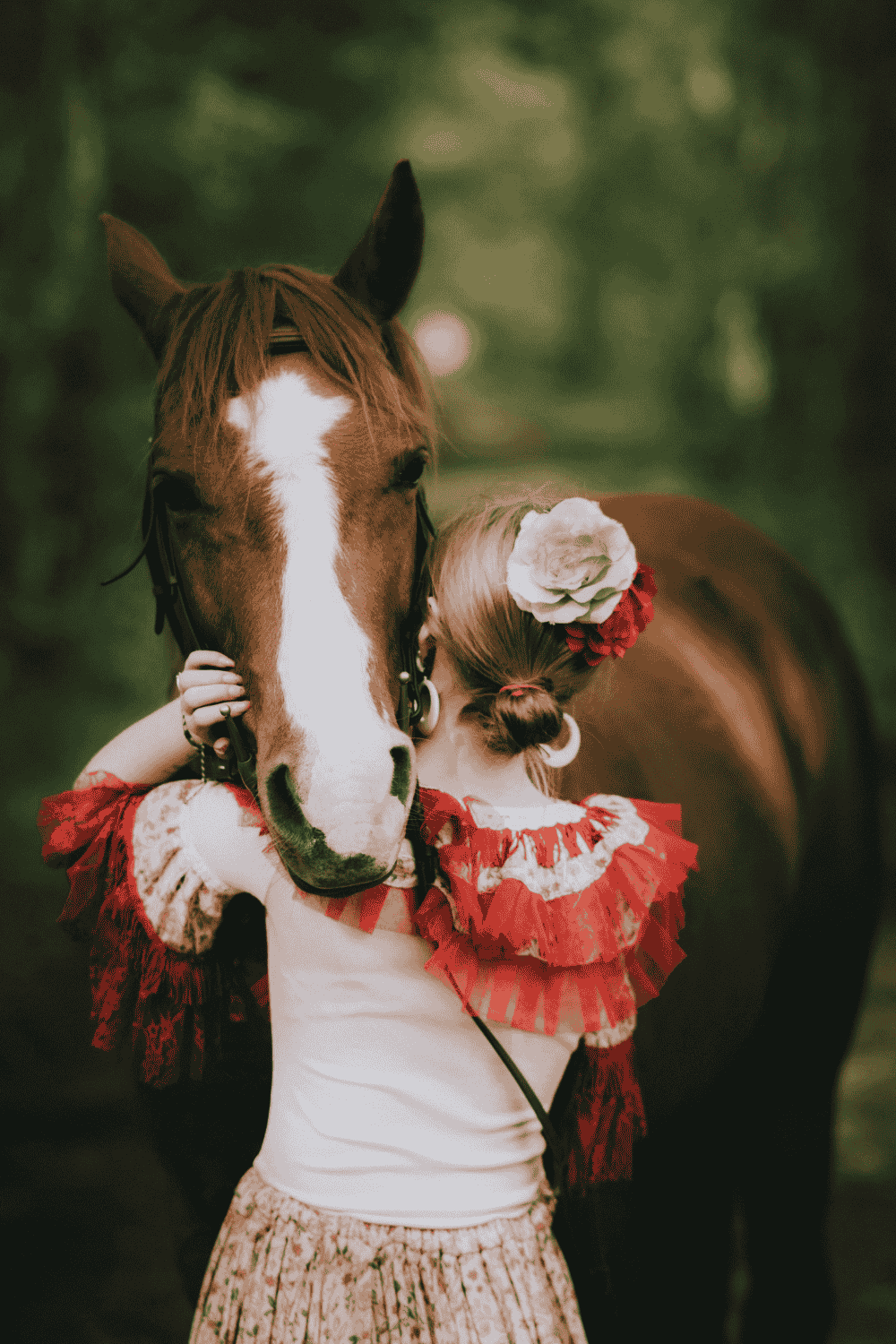 Lady with a horse (horse symbol of Ashwini)